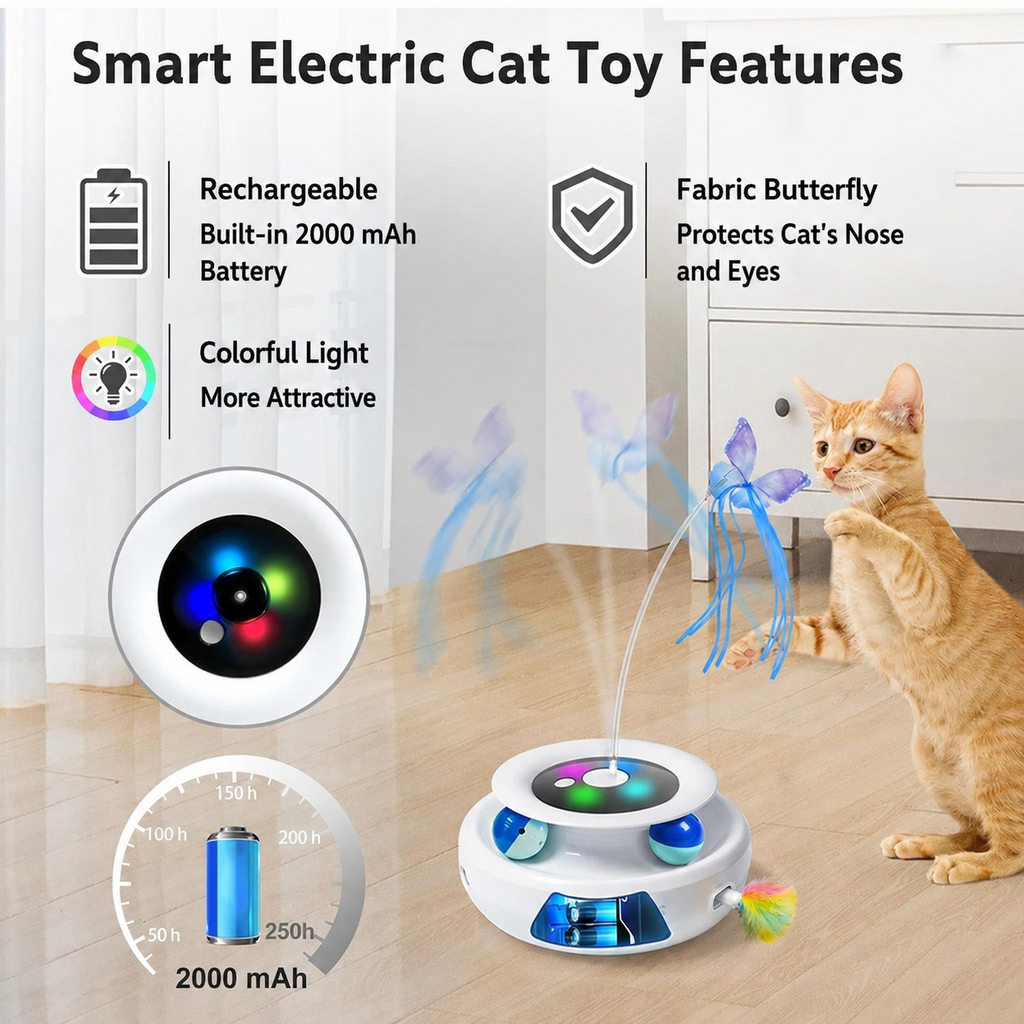 Automatic Cat Teasing Game Spinner Toy