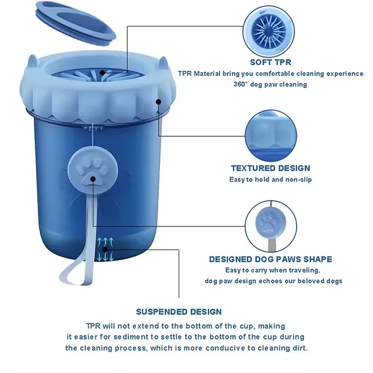Portable Dog Silicone Paw Cleaner